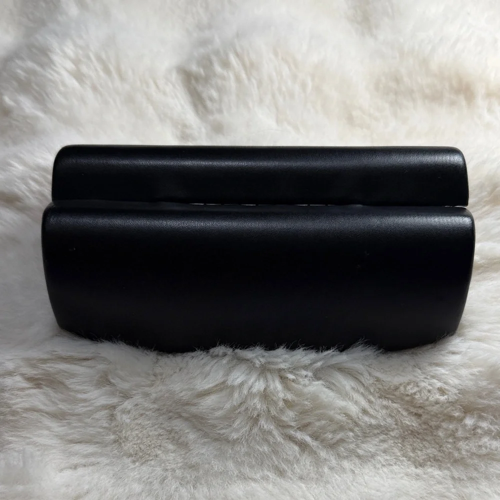 Bebe Black Eyeglass Sunglass Hard Case Gold Logo‎
